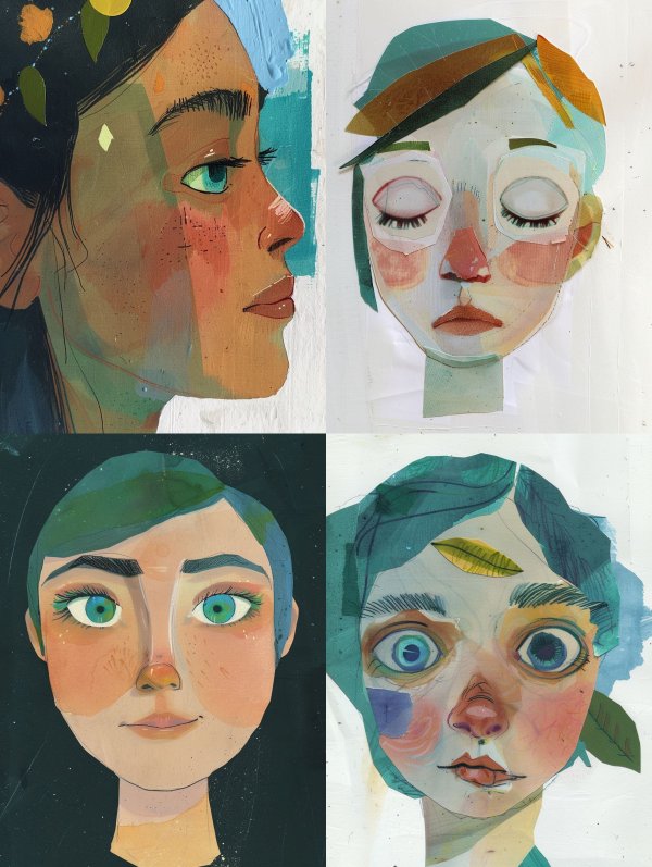 Abstract Ethereal Portrait Study