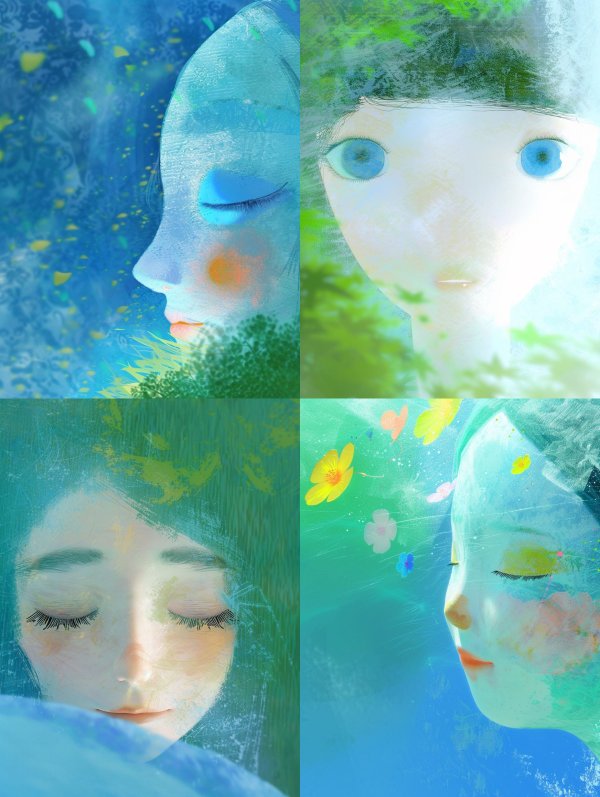 Azure Dreamscape Muse