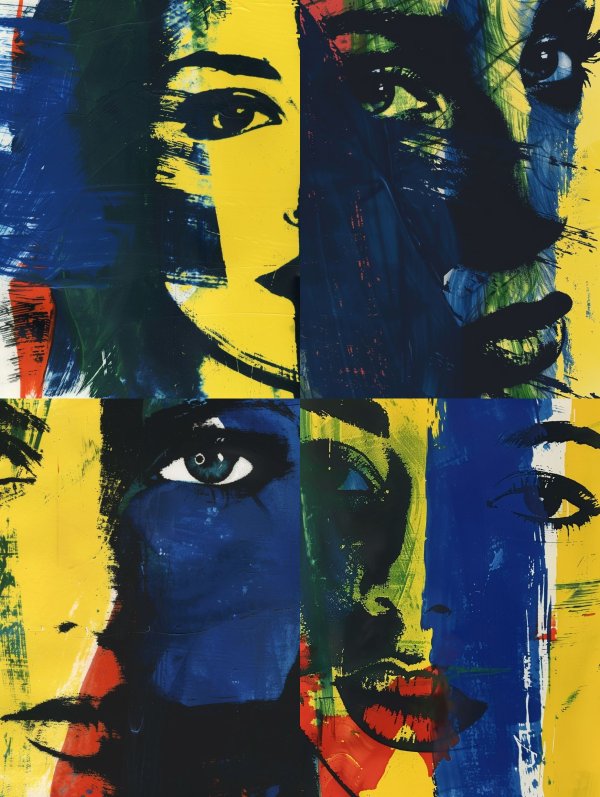 Chromatic Fragment Portrait