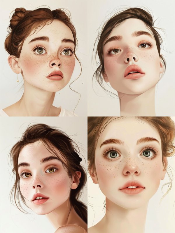 Ethereal Freckled Portrait Study