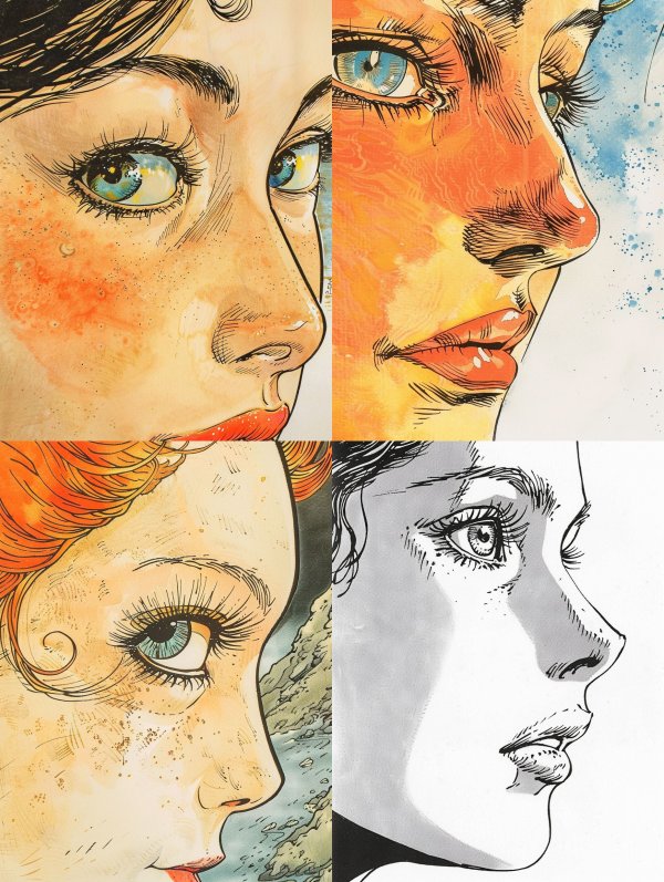 Sunkissed Ink Portrait