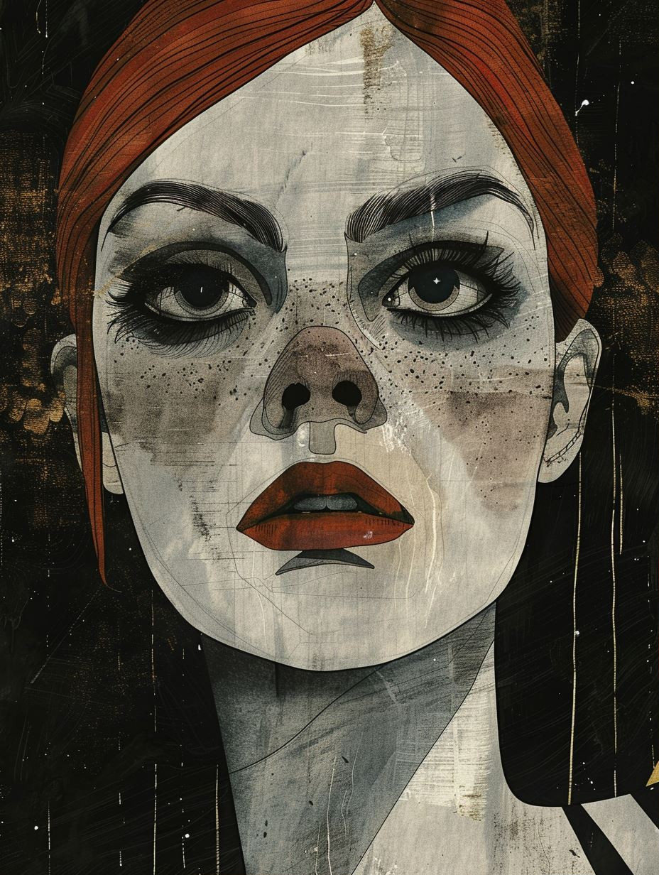 Rustic Crimson Gaze - Image 1