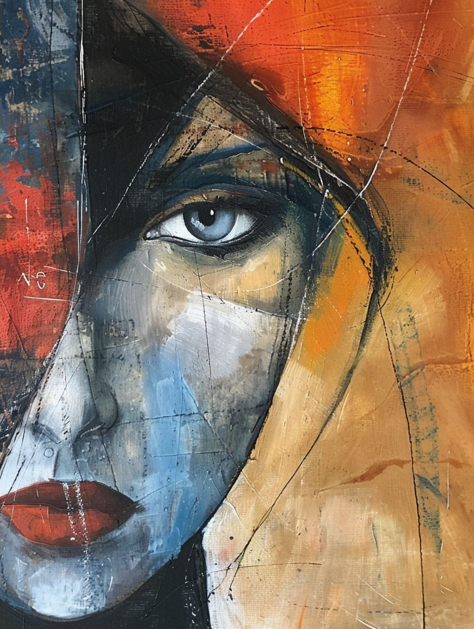 Abstract Gaze in Vivid Contrast