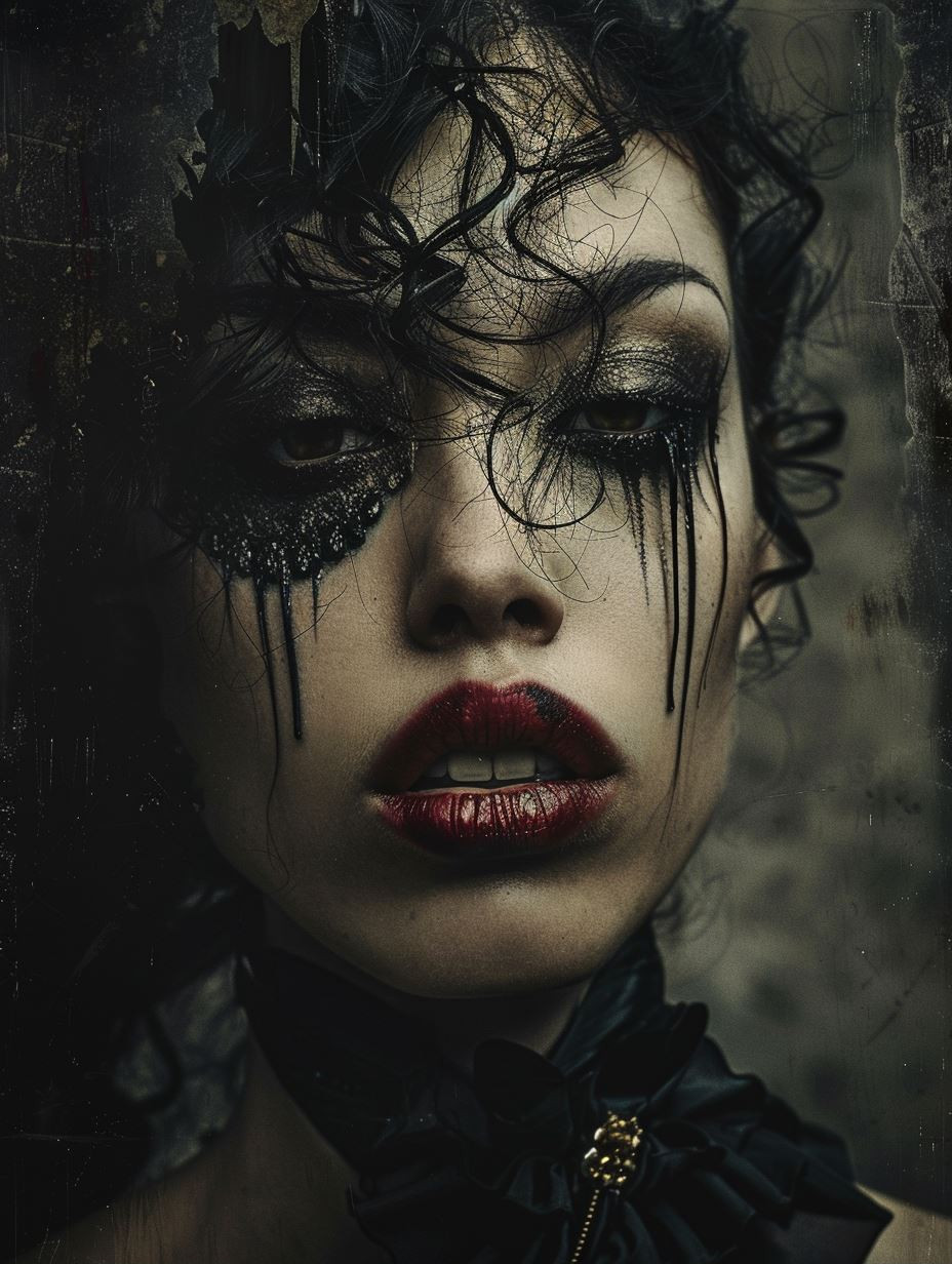 Dark Gothic Glamour Portrait