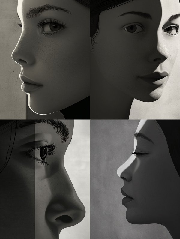 Ethereal Monochrome Portrait Study