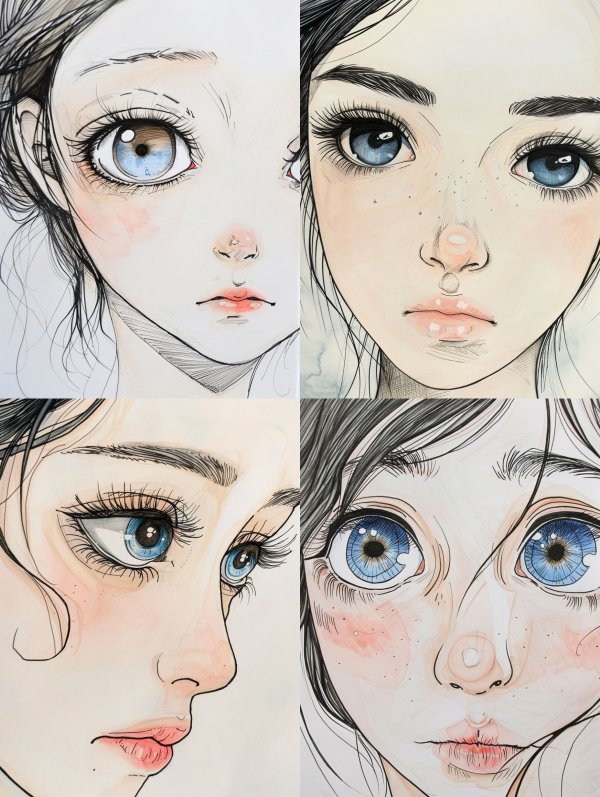 Ethereal Anime Portrait Study