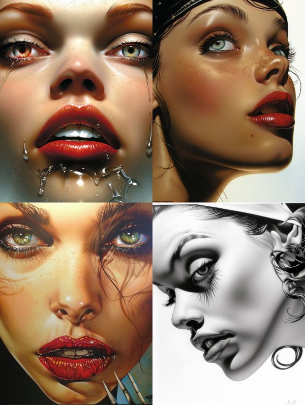 Hyper-Realistic Digital Glamour Portraits