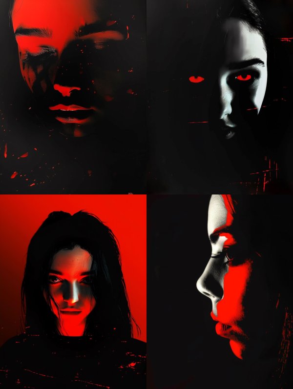 Crimson Shadows of Silent Grief