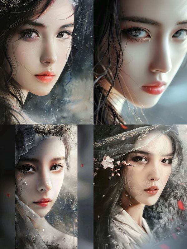Ethereal Gaze Through Rain