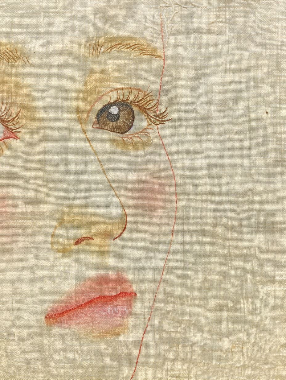 Ethereal Linen Portrait - Image 2