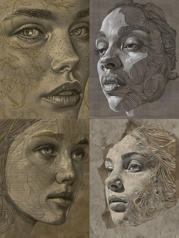 Golden Ink Etchings