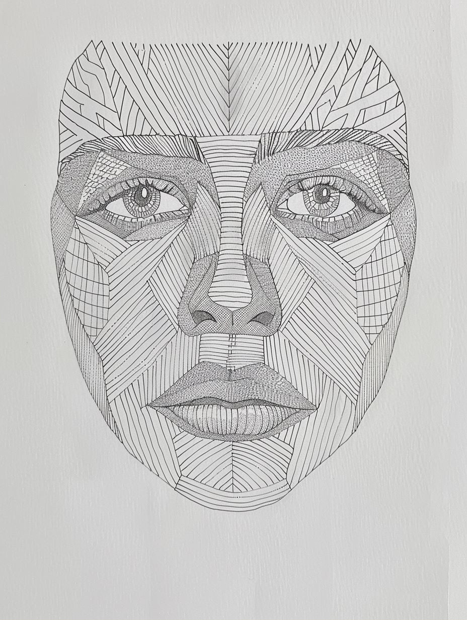 Mystic Ink Mandala Portrait