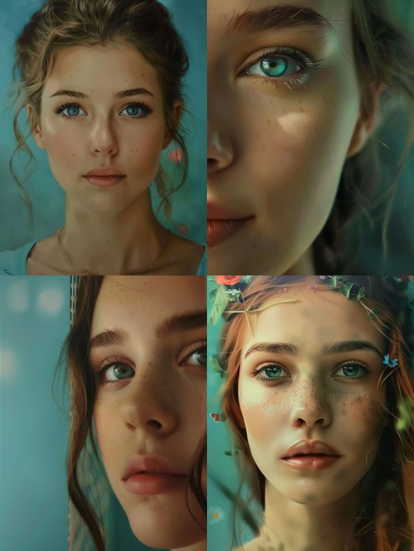 Ethereal Azure Gaze