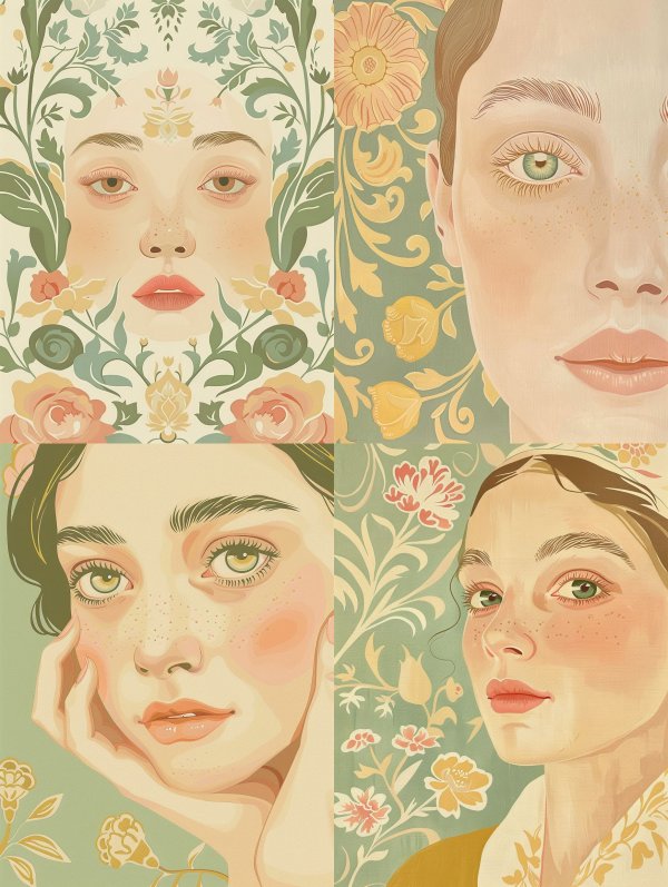 Vintage Floral Ethereal Portraits