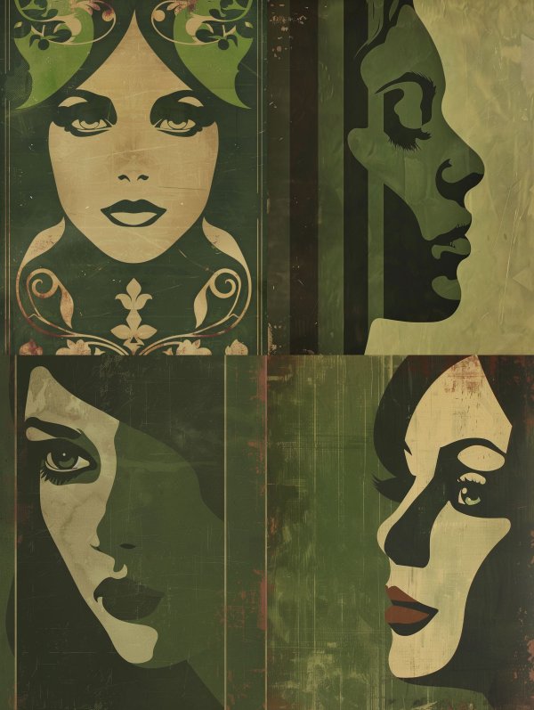 Vintage Art Nouveau Muse