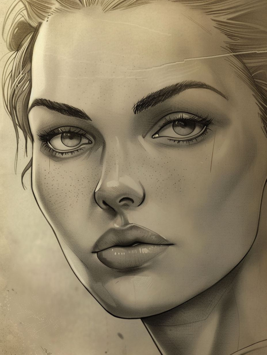 Ethereal Charcoal Portrait Study