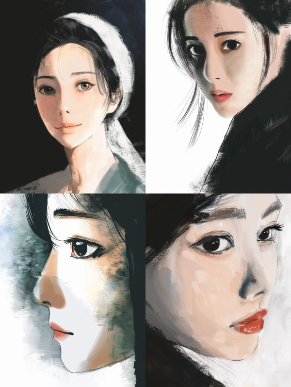 Ethereal Ink Portrait