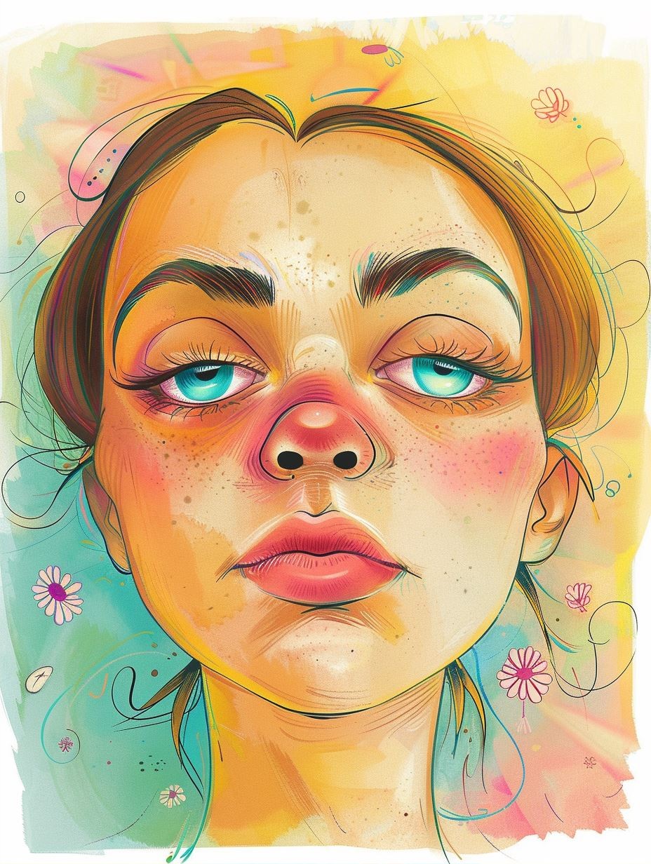 Vibrant Ethereal Gaze