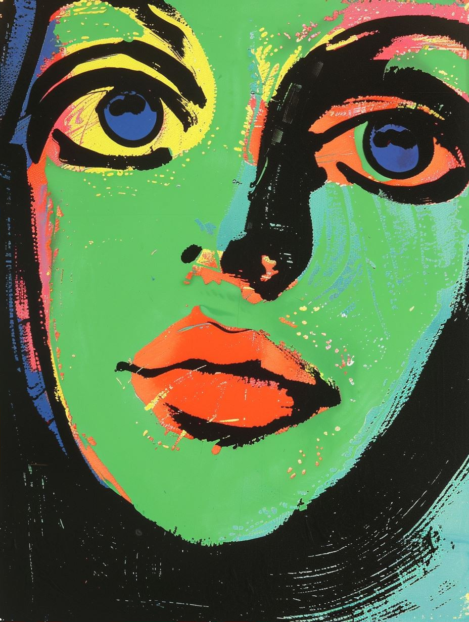 Neon Pop Art Portrait