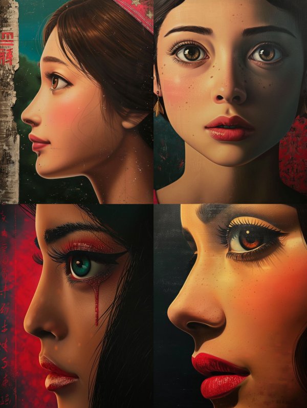 Vintage Asian Cinematic Portrait