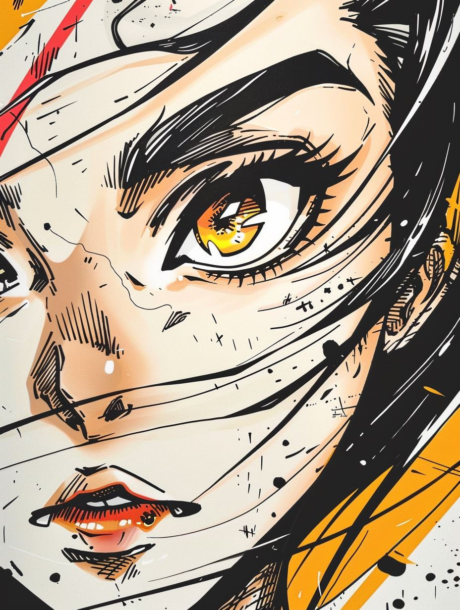 Dynamic Ink Manga Portrait