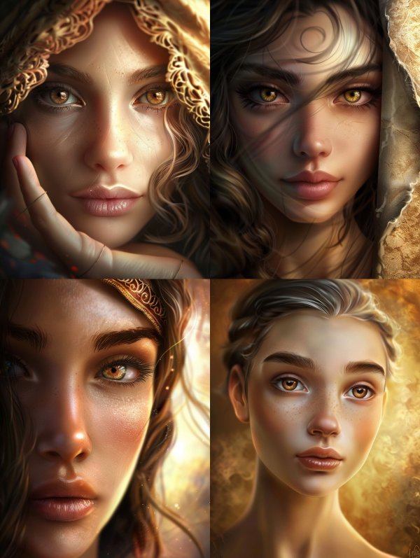 Golden Ethereal Gaze