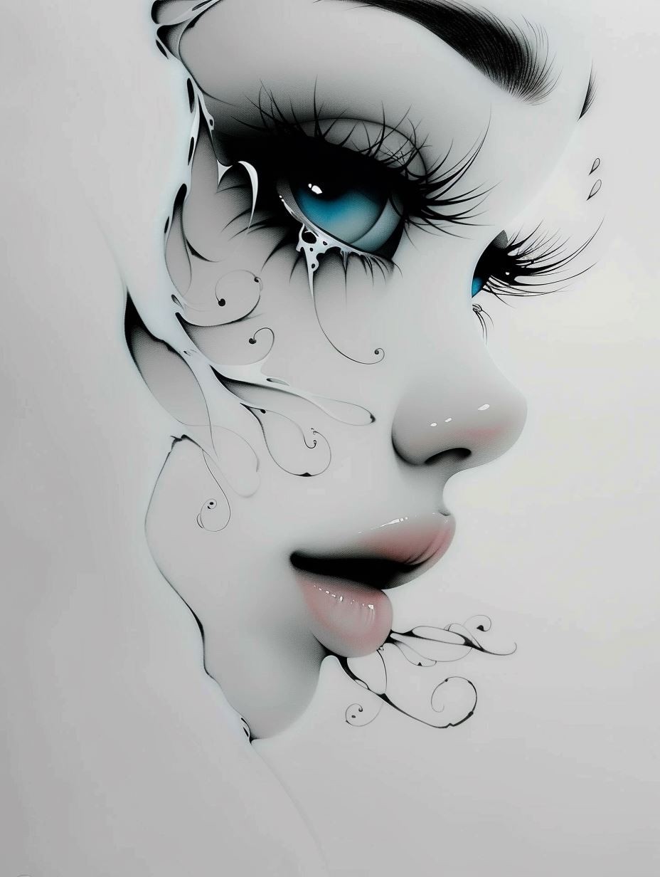 Fractured Azure Gaze - Image 3