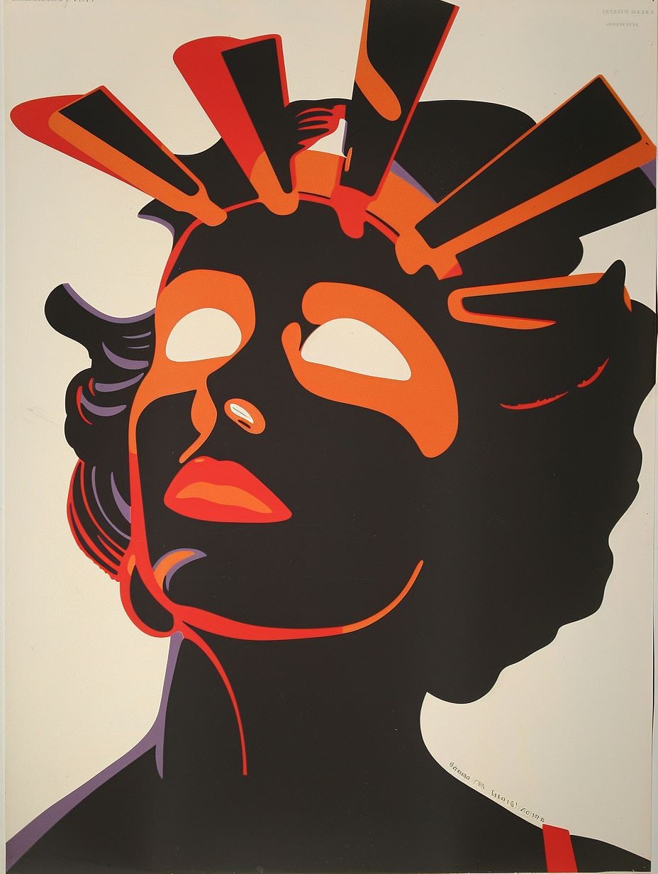 Crimson Solar Silhouette