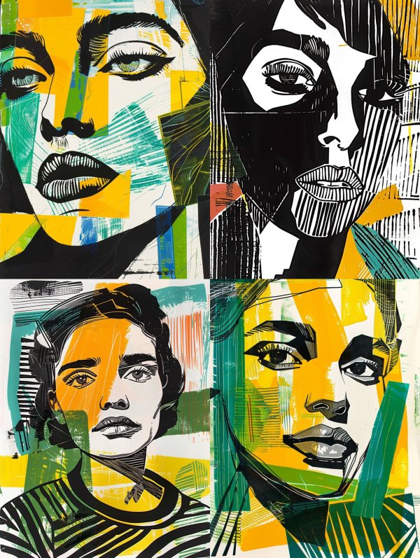 Neon Pop Art Portrait