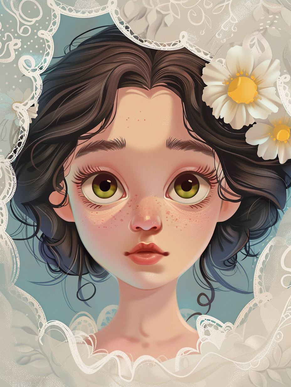 Ethereal Gaze of Innocence