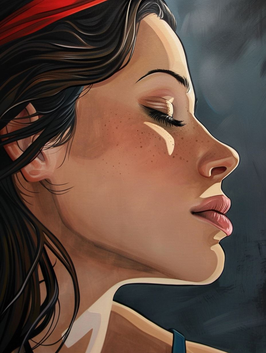 Serene Profile in Soft Light