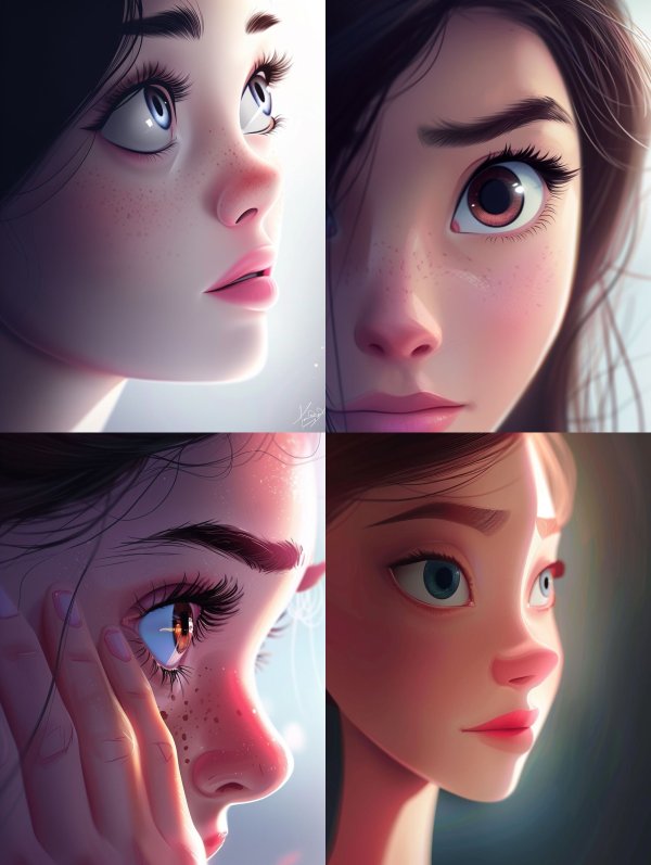 Ethereal Dreamy Digital Portrait