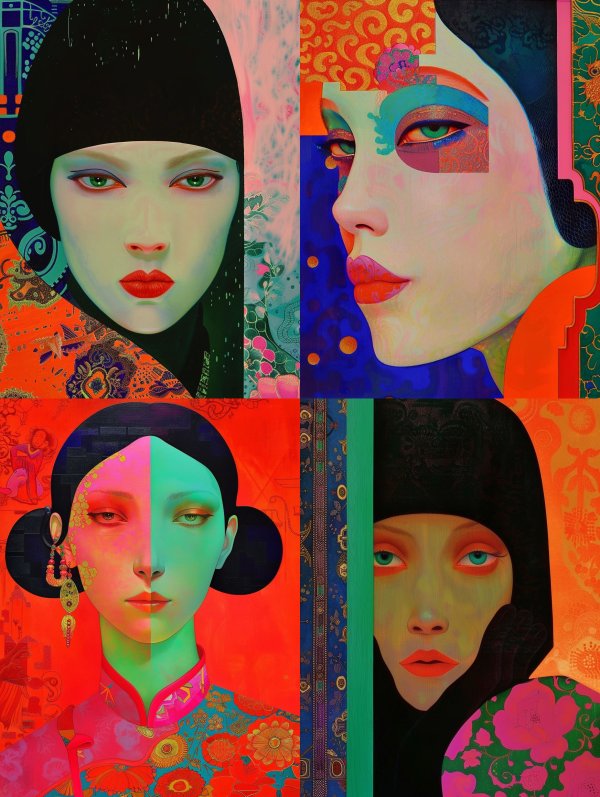 Avant Garde Neo Orientalism Portraits