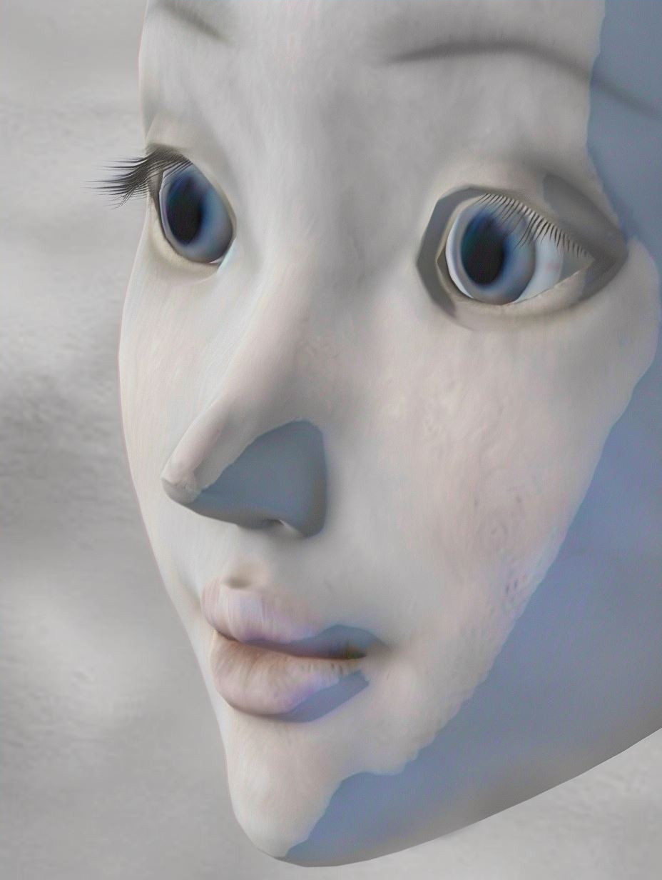 Ethereal Porcelain Muse