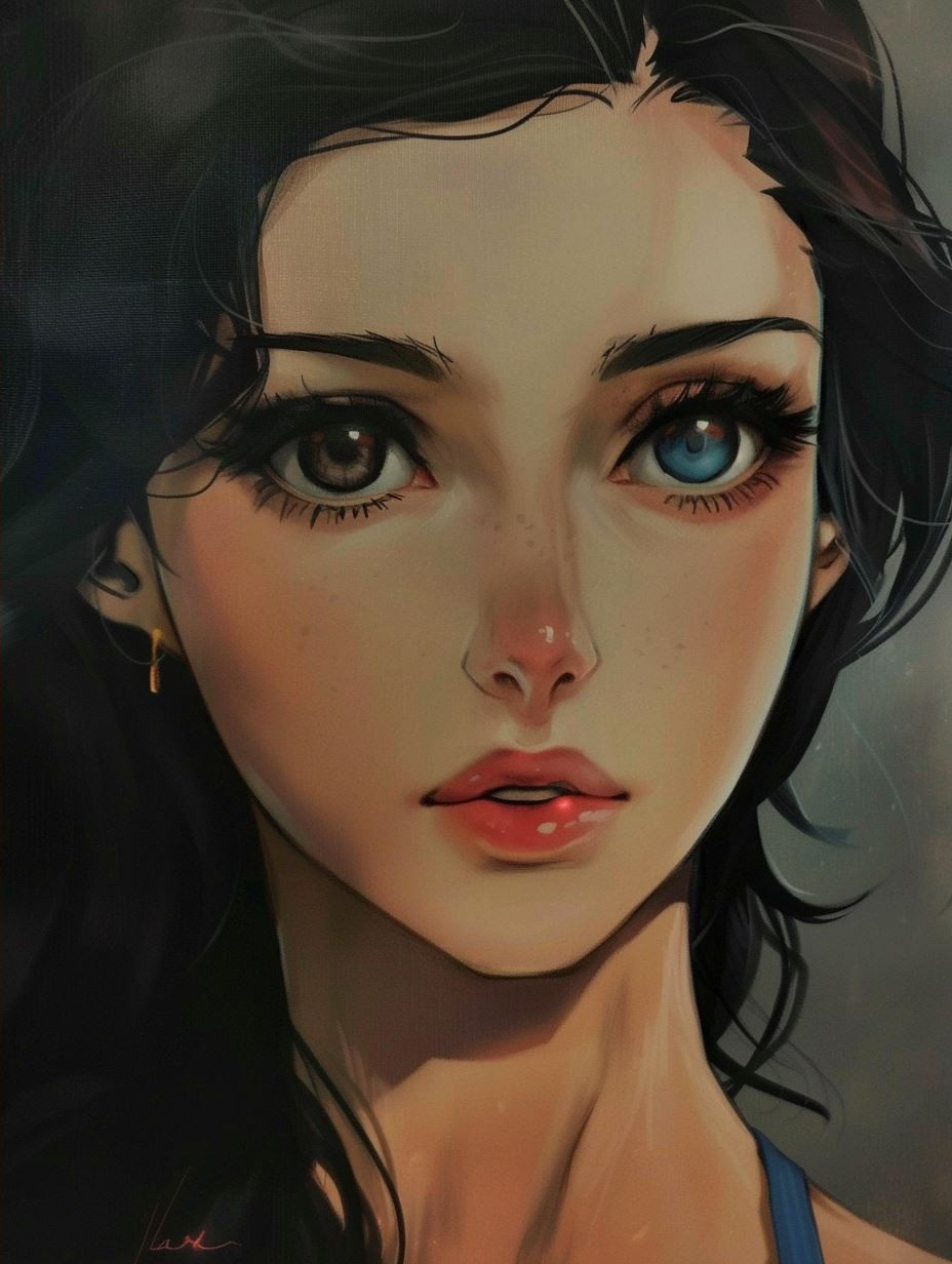 Vivid Gaze Portrait