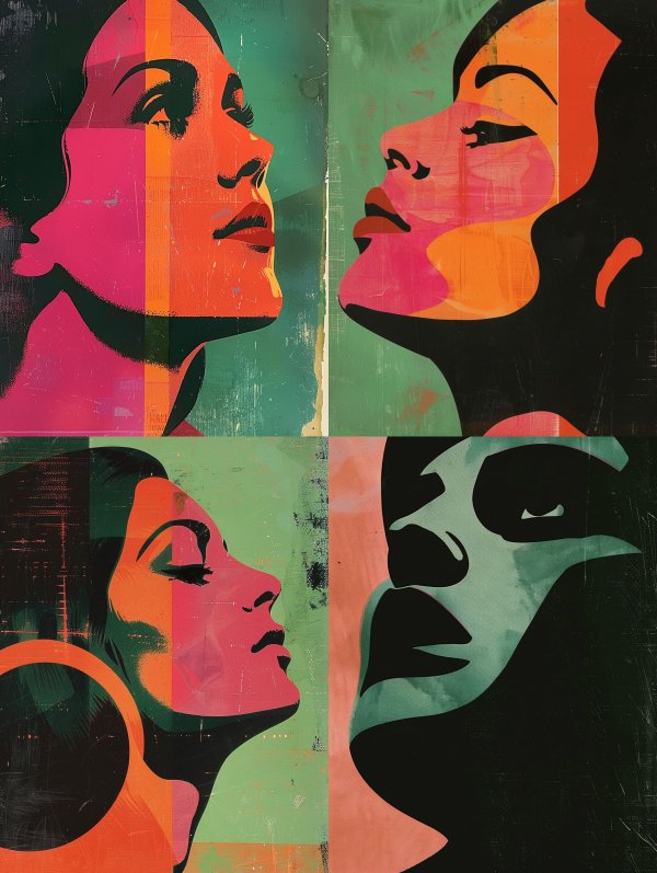 Neon Pop Art Portraits