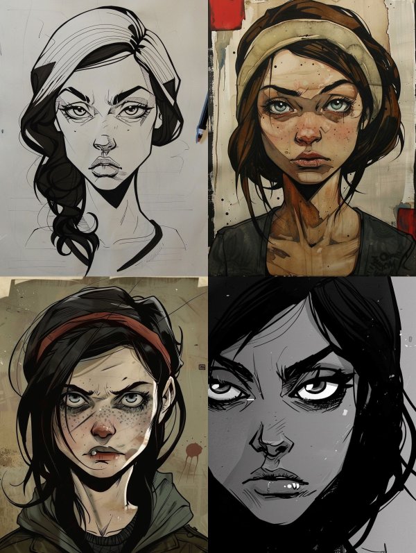 Bold Ink Noir Portraiture
