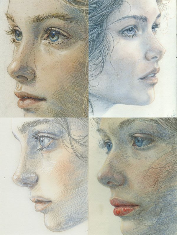 Ethereal Pastel Portrait Studies