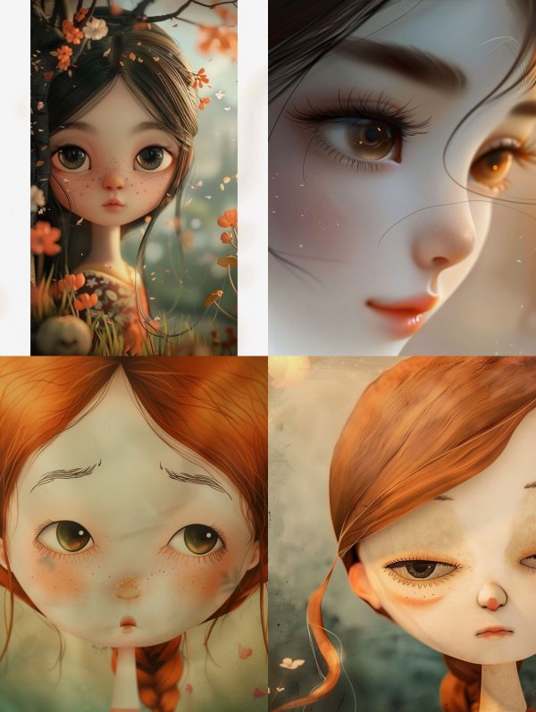 Ethereal Whimsical Portrait Art