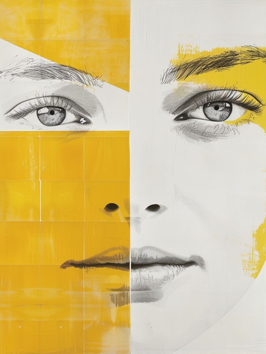 Golden Split Portrait - Image 1