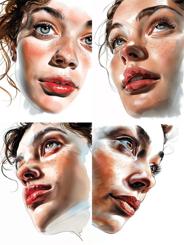 Luminous Freckled Gaze