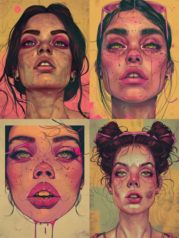 Neon Grunge Portrait