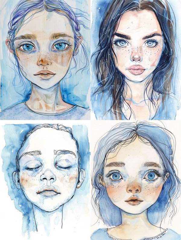Azure Dream Portrait