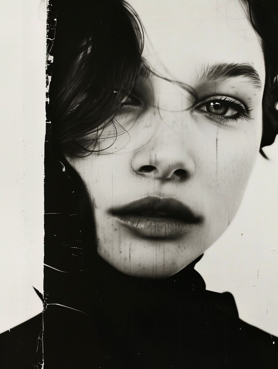 Noir Fragmented Portrait Study