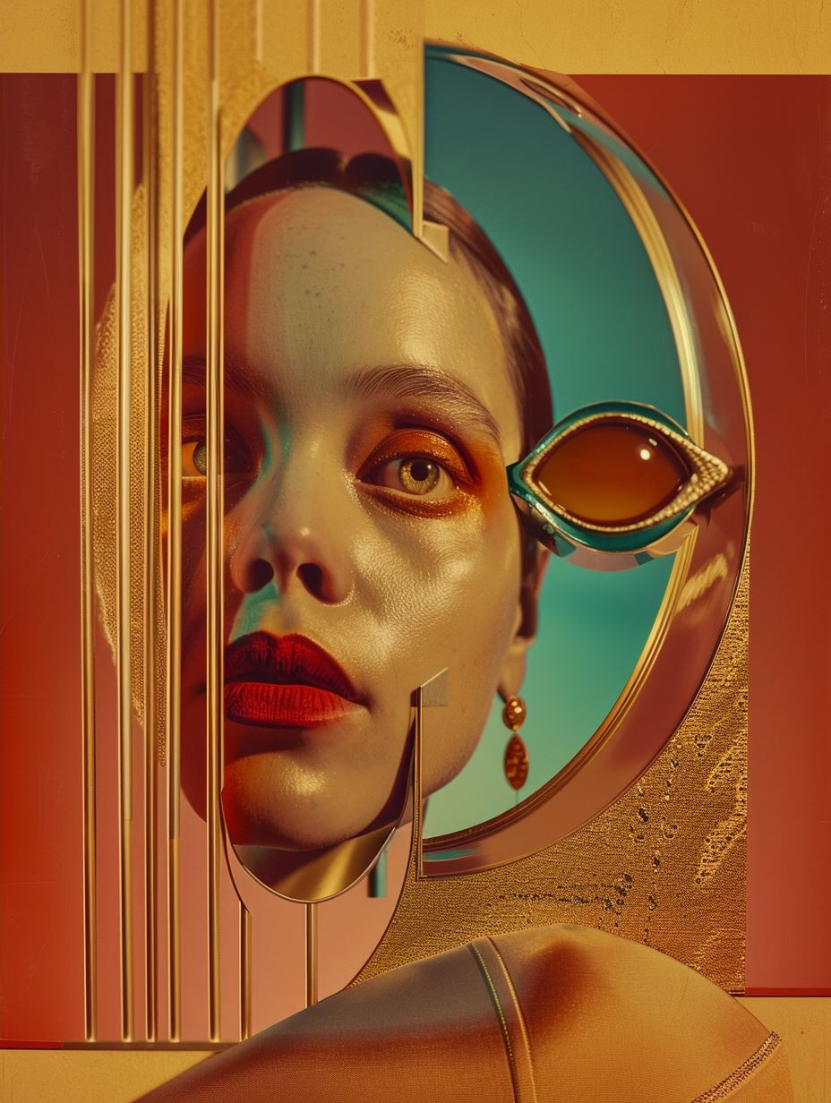 Fragmented Golden Gaze