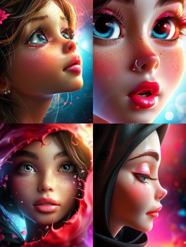 Ethereal Glow Digital Portraits