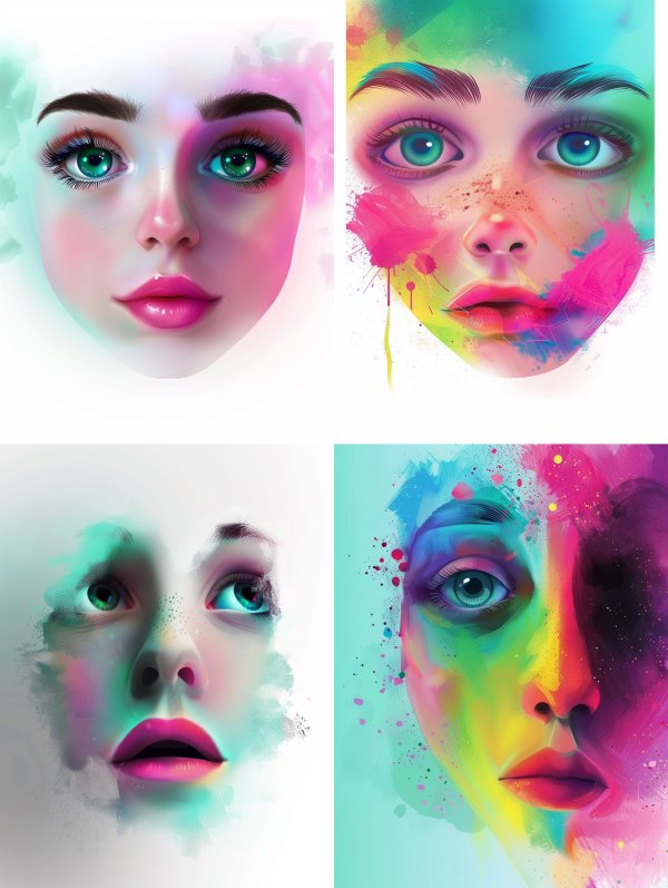 Neon Pastel Dreamscape