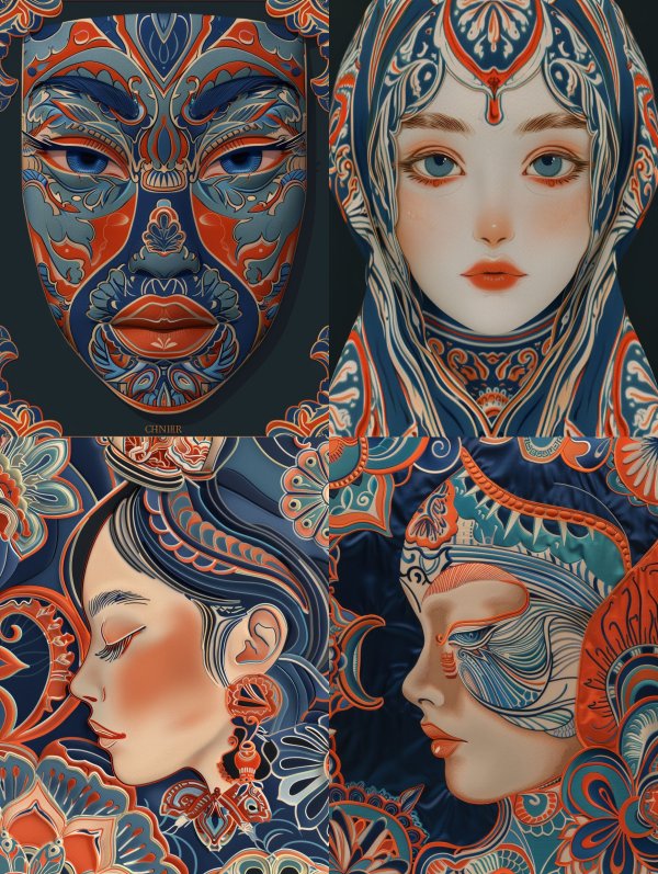 Azure Ornamental Mask