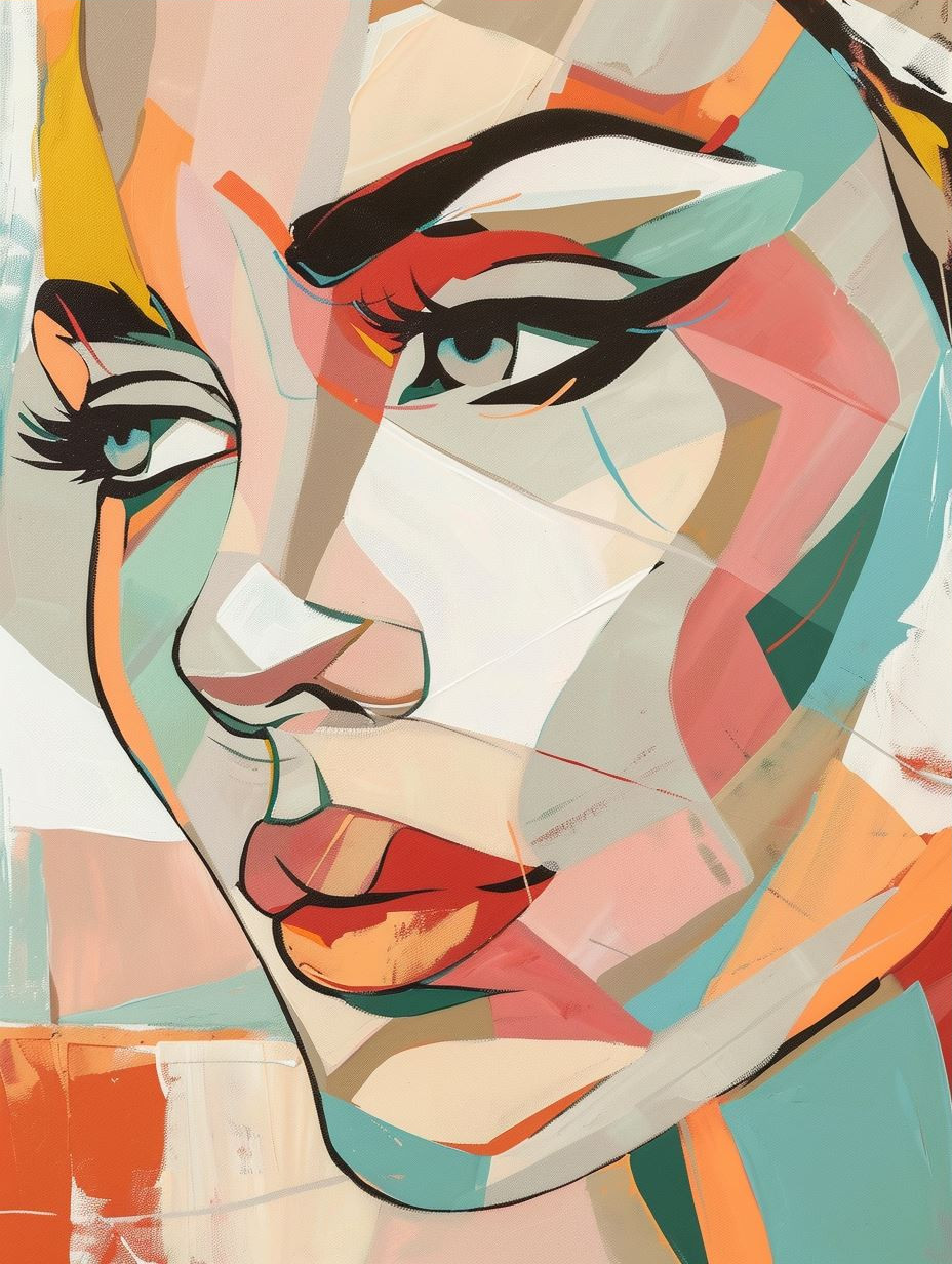 Fragmented Prism Portrait Study
