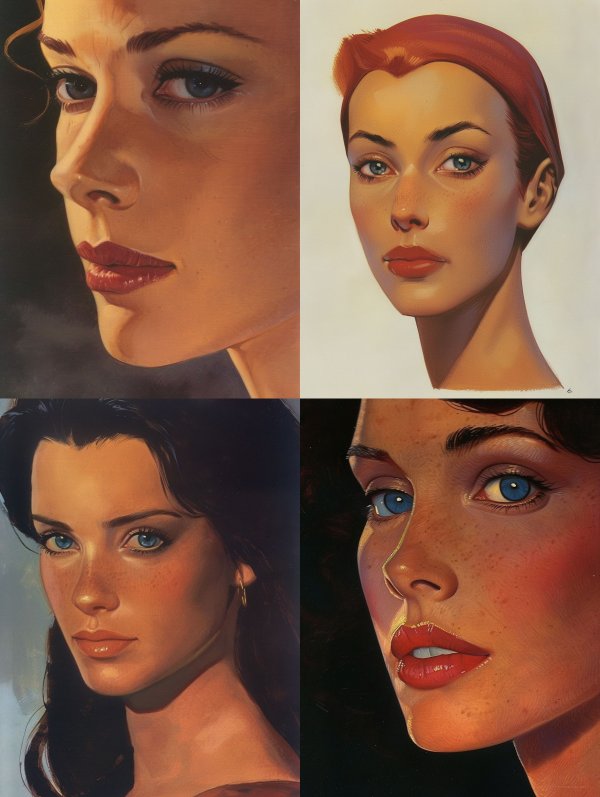Classic Cinematic Oil Portrait